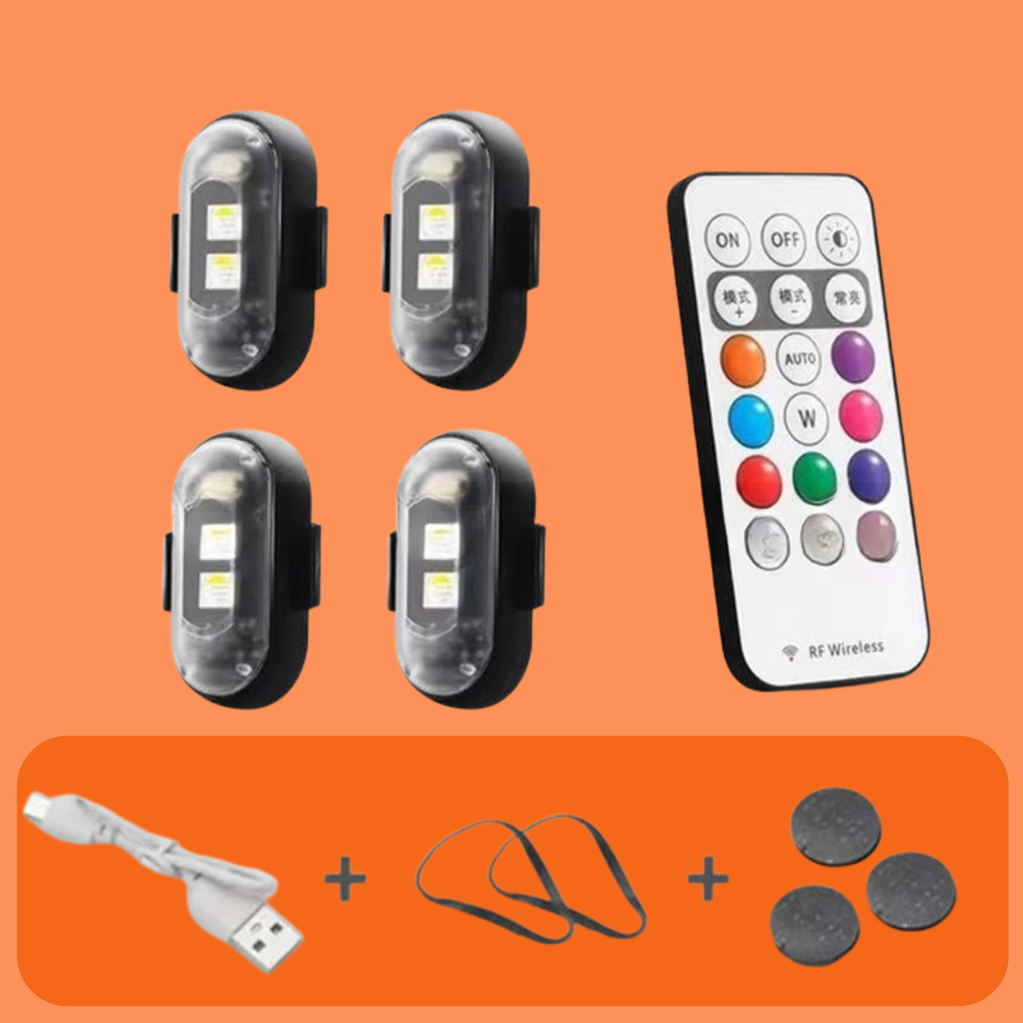 Mini Car LED Light (USB-C charging)